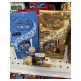 Lindt Lindor chocolates 2-5.1oz -Ferrero coll 1.1z