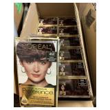 Loreal dark mahogany brown hair color 12 ct
