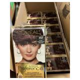 Loreal dark mahogany brown hair color 12 ct