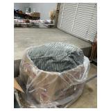 Large gray  bean bag chair