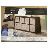 Bayside room divider w/ 8 storage bins