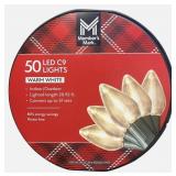 50 LED C9 lights warm white