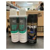 Axe 1 can-Dove whole body deo 2 cans