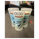 Degree deodorant 3 ct