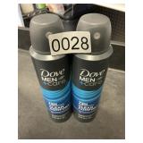 Dove men care dry spray 2 cans