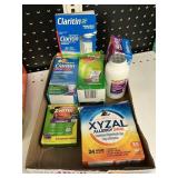 Allergy meds lot of 9 items