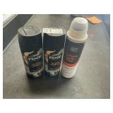 2-Axe spray 4oz 1-Dove deocorant 4oz 3 items
