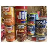 7 ct Can goods- Jif- Goya-Libbys-Hormel