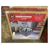 Pre-lit infinity ornament decor 32in tall