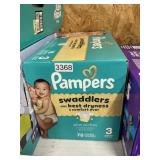 Pampers swaddlers 78 diapers size 3