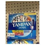 Tampax pearl reg 34 ct tampons