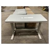 Glass top desk electric