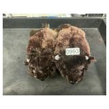 Bison Buffalo plush 2 ct