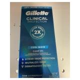 Gillette clincal clear gel dodorant 2.6 oz