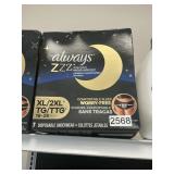 Always Zzz disposable underwear XL/2XL 7 ct