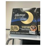 Always Zzz disposable underwear XL/2XL 7 ct