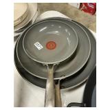 T-fal 3 skillets - used