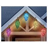 8- Function LED jumbo C9 lights 5ct multi color