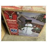 Pre-lit pop-up twinkling snowman