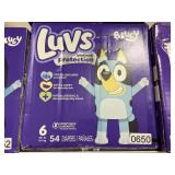 Luvs 54 diapers size 6