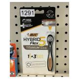 Bic hybrid 5 flex 1 razor 3 blades
