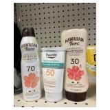 Hawaiian Tropic -Eucerin sunscreen lot of 3