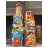 4- Cans soup 1- pinto beans