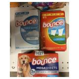Bounce dryer sheets 1-60 /1-30/1-105 ct