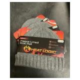 Heat Logic fleece lined kint hat 3 ct