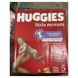 Huggies 108 diapers size 5