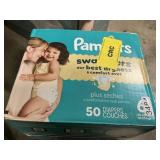 Pampers 50 diapers size 6