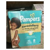 Pampers 60 diapers size 8