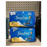 Stayfree ultra thin 4-36 ct