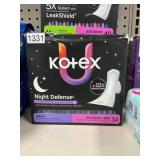 Kotex night thin pads 34 ct