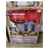 Pre-lit Animated deer family 3pcs