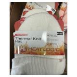 Heat Logic thermal knit hat white  3 ct