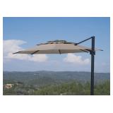 Sunbrella 3-tier cantilever umbrella