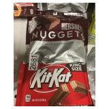 Hersheys nuggets 1-8.8oz Kit Kat king 3oz