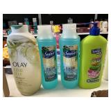 Olay body wash- Suave shampoo-Suave 4 ct