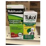 Robitussin cough 2-8 fl oz Tukol cough2-4floz