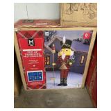 Pre-lit pop-up twinkling nutcracker