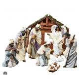 Nativity set decor multicultural