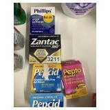 Misc stomach meds lot of 5 ct