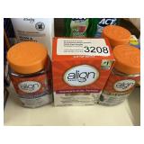 Align 1-60ct 2-50 gummies 1-20 capsules