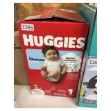 Huggies 168 diapers size 1