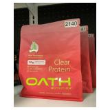 Oath clear protein 20g 18 servings