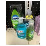 Dish detergant 4- various bottles