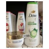Dove body wash 20 fl oz Dove serum mask 9.2 oz