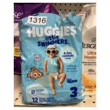 Huggies little swimmers 12 ct size 3