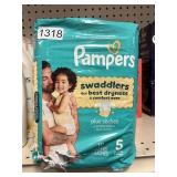 Pampers 19 diapers size 5